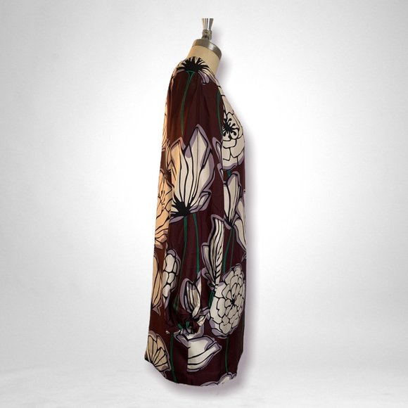 ALYSI Oversize Floral Print Dress, Size 2 - Picture 2 of 7